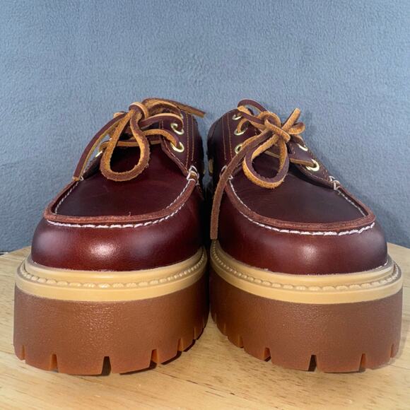 Timberland Stone Street Boat Shoe Brown Leather Women’s Size 7 US - Picture 2 of 8